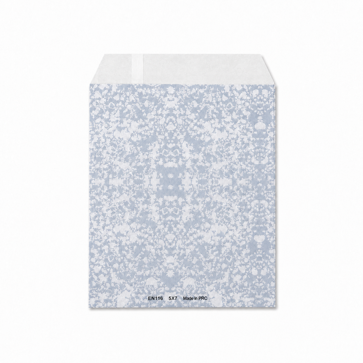 jewelry bag - 100 Silver Rose Paper Envelopes EN126 side view