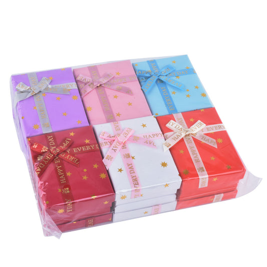 jewelry box - 12pcs Gold Boxes B15-34-MX4 open view