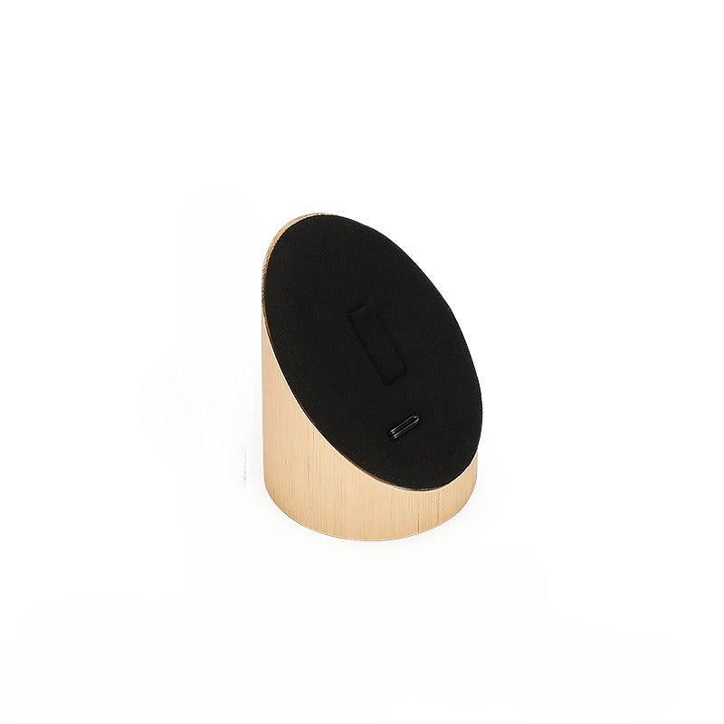 jewelry display - Black Microfiber Display Stand C01353 open view