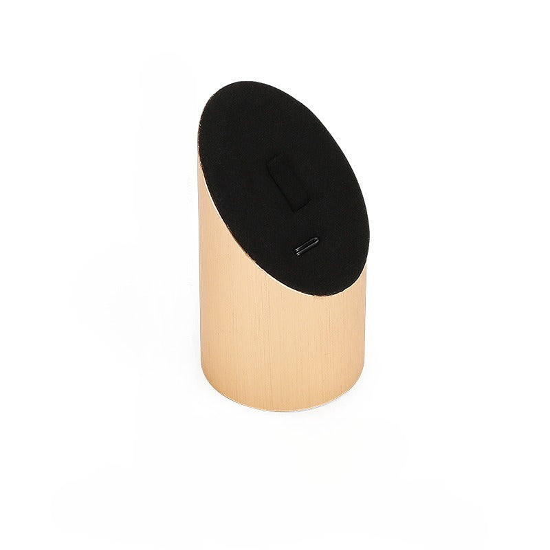 jewelry display - Black Microfiber Display Stand C01353 side view
