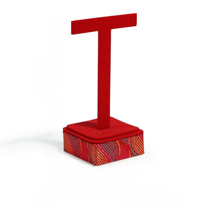 jewelry display - Red Gold Velvet Display Stand C00865 product view 07