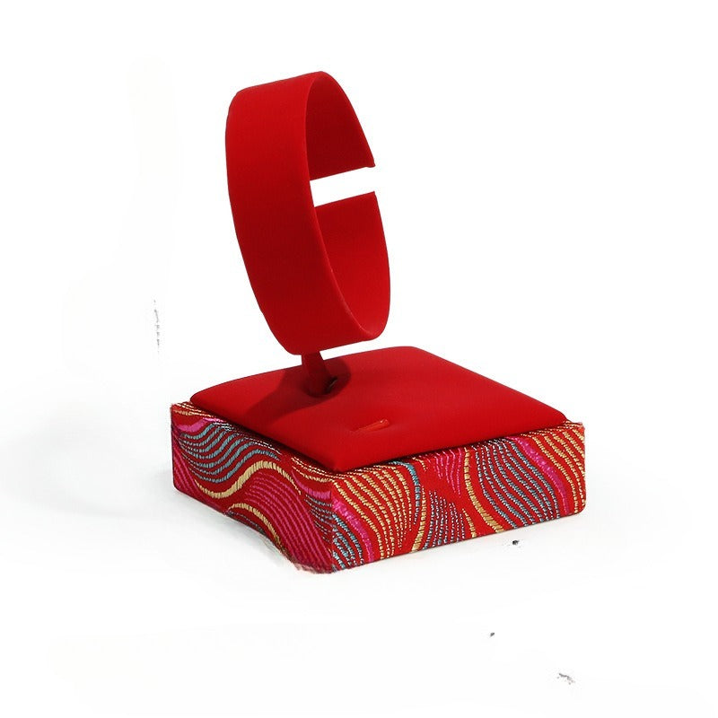 jewelry display - Red Gold Velvet Display Stand C00865 product view 10