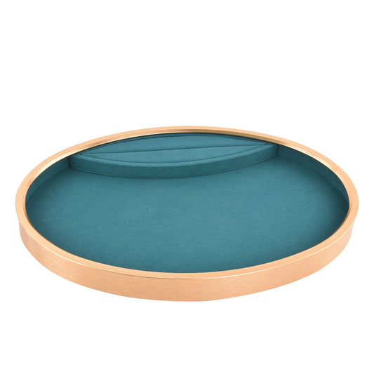 jewelry display tray - Gold Metal Suede Display Tray T03SET3-GL PEC open view