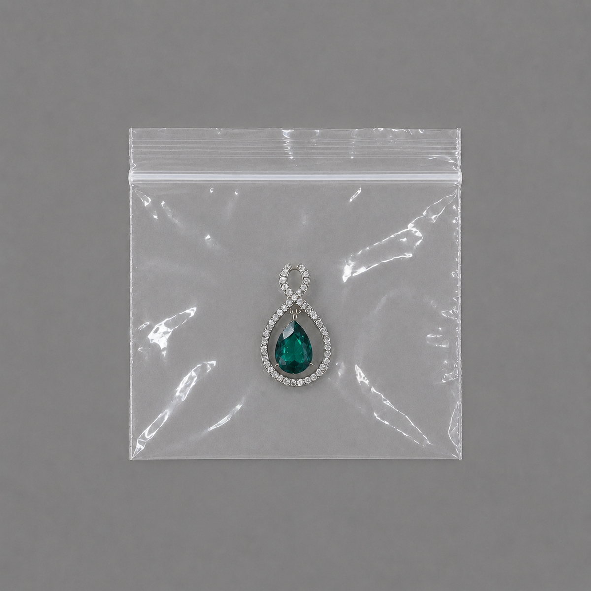 jewelry gift bags - 1000 Clear Bags PB02-33 detail view