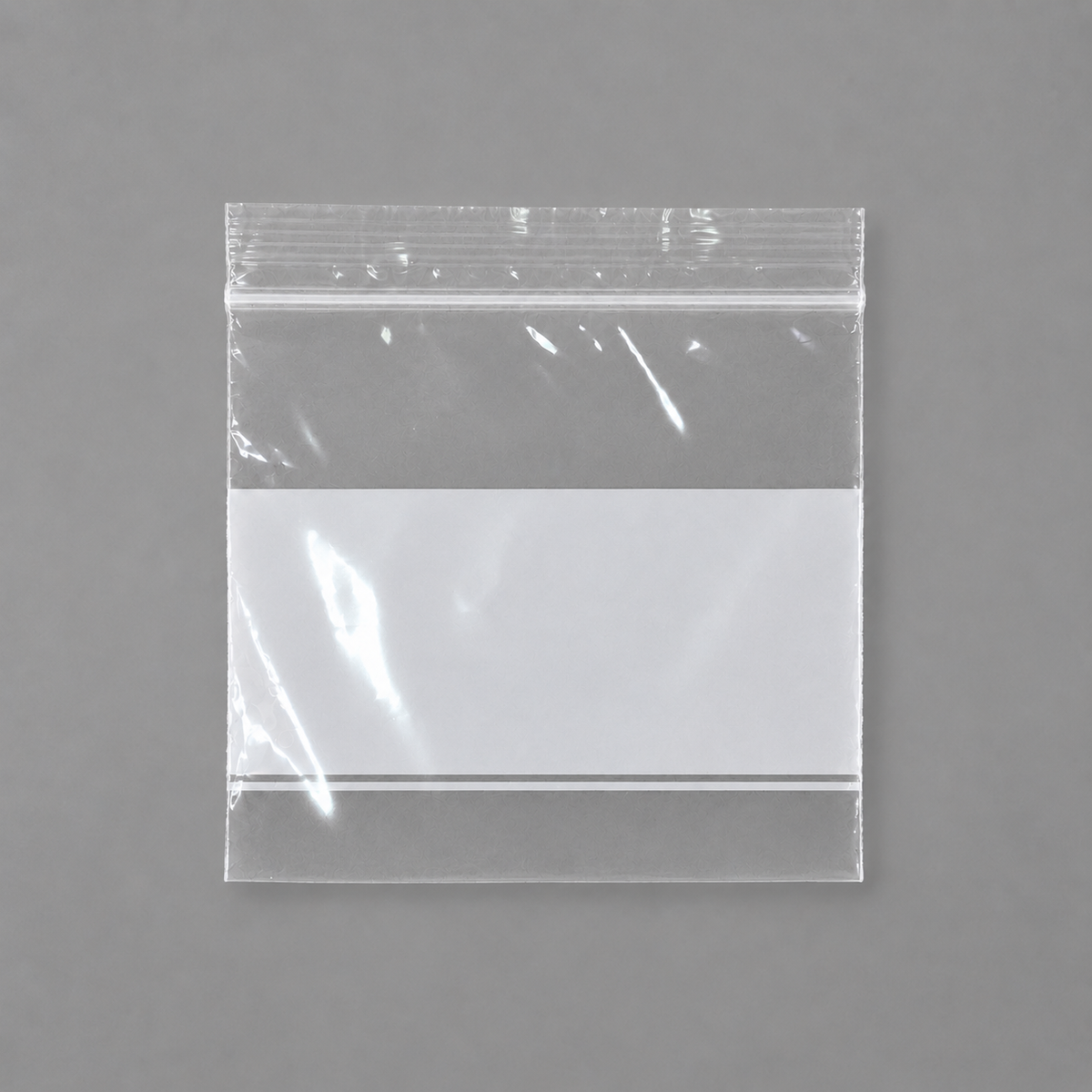 jewelry gift bags - 1000 Clear White Bags PB02-33W front view