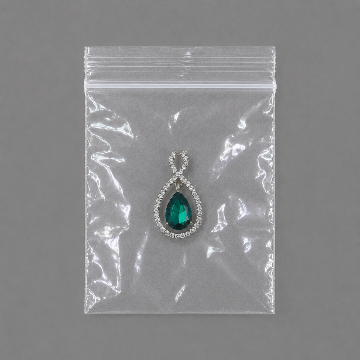 jewelry gift bags - 1000 Clear Bags PB02-34 detail view