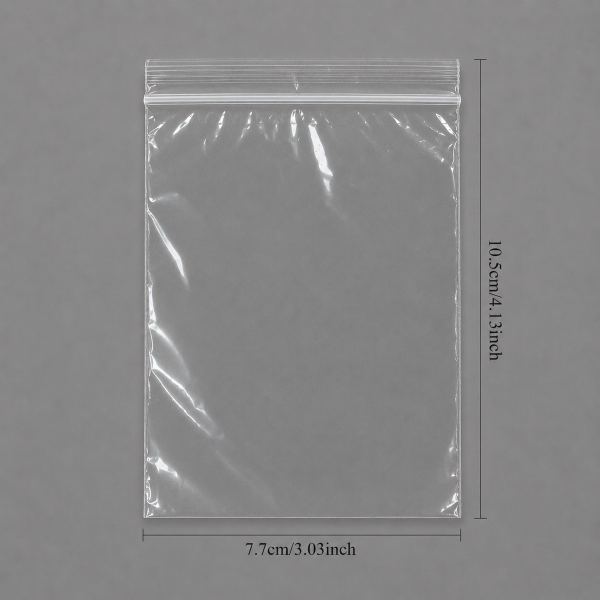 jewelry gift bags - 1000 Clear Bags PB02-34 open view