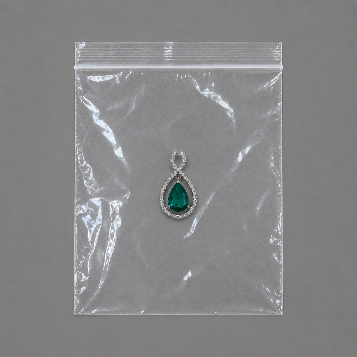 jewelry gift bags - 1000 Clear Bags PB02-46 detail view