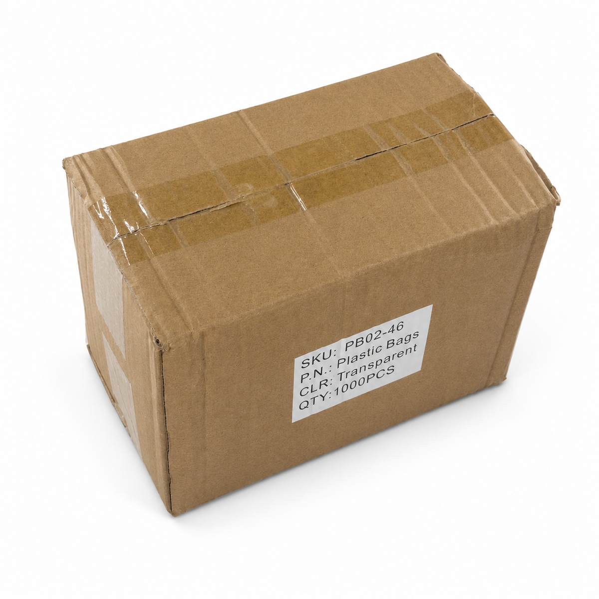 jewelry gift bags - 1000 Clear Bags PB02-46 side view