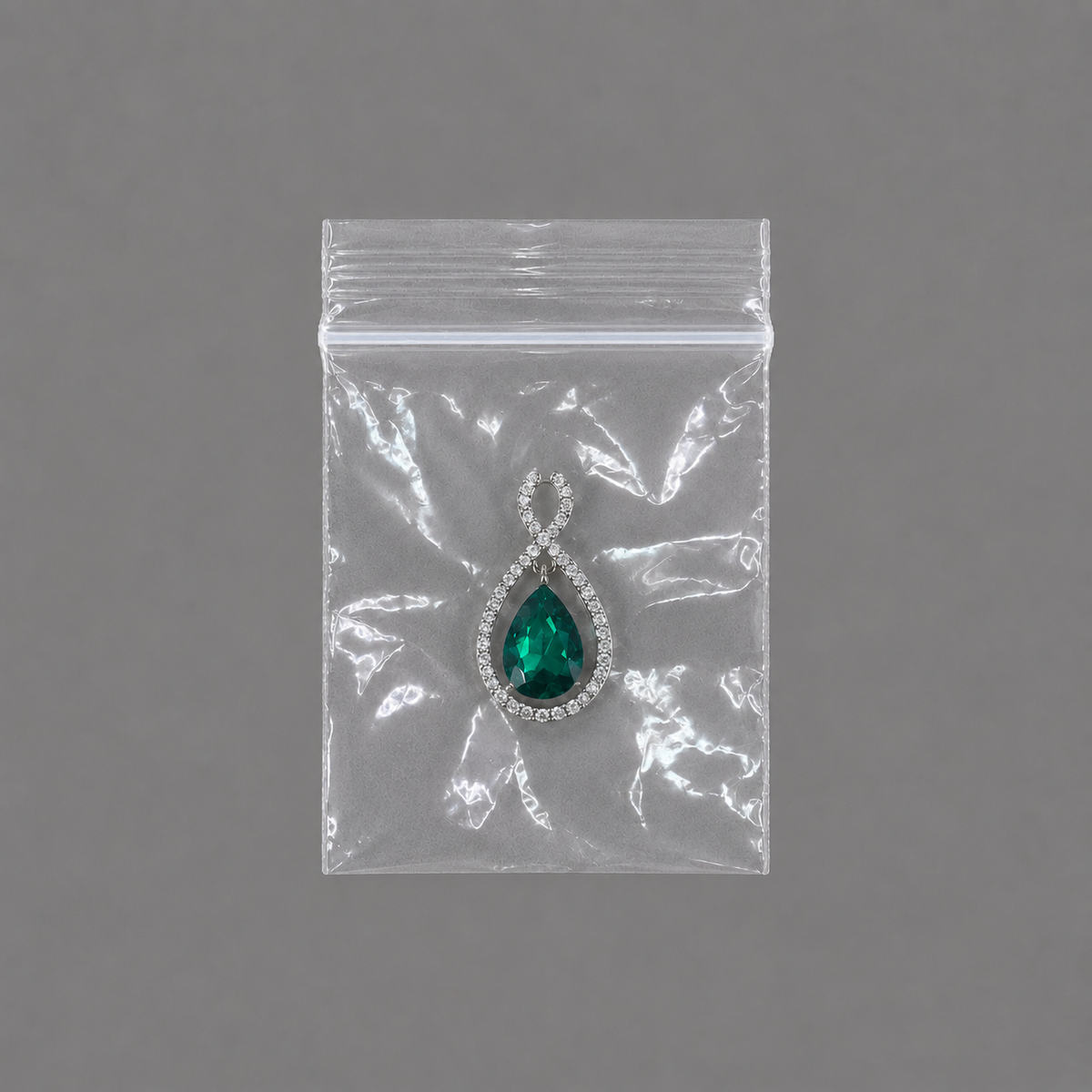 jewelry gift bags - 1000 Clear Bags PB02-23 detail view