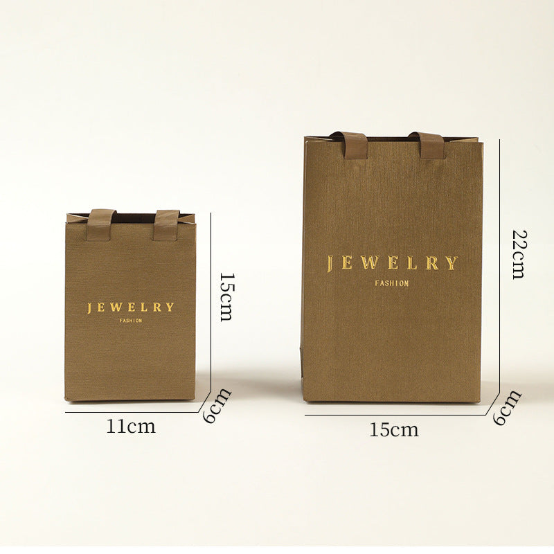 jewelry gift bags - Paper Bag Necklace Ring C00297 product view 09