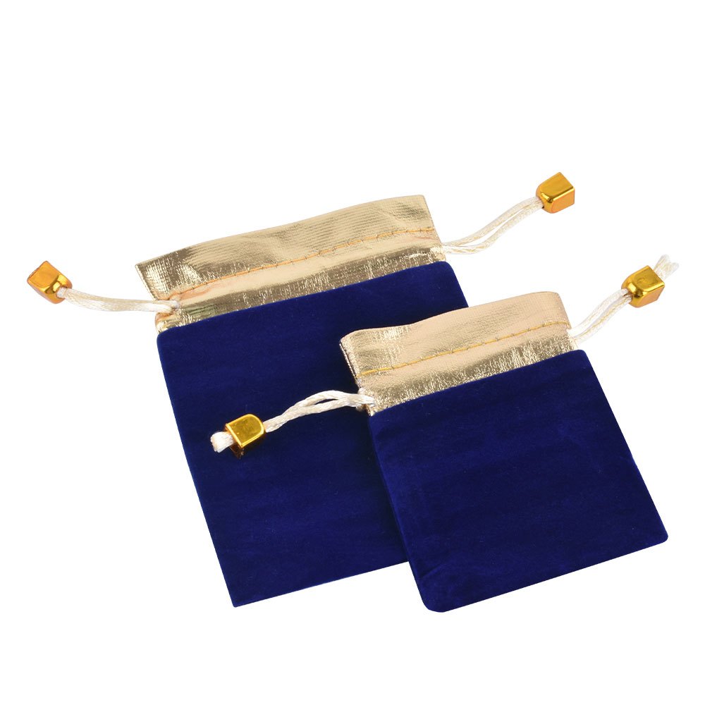 jewelry pouch - 100pcs Gold Velvet Bags Bag Pouch JP017-V-R M detail view