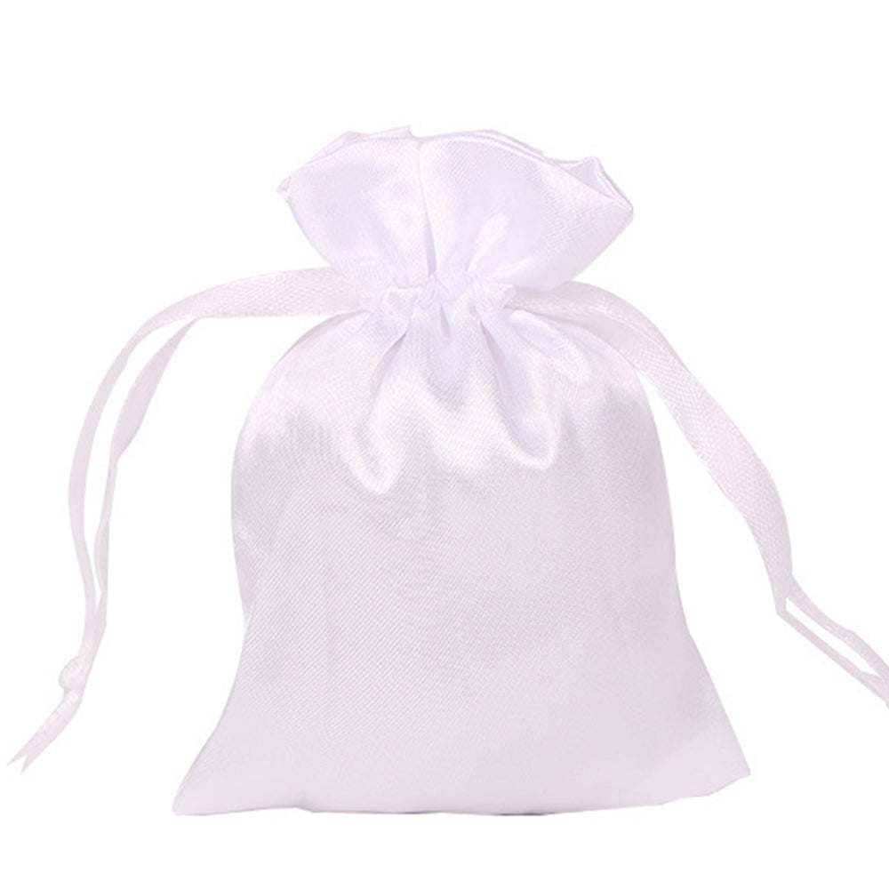 jewelry pouch - 50 Pink Champagne Satin Pouch JP1534-LP front view