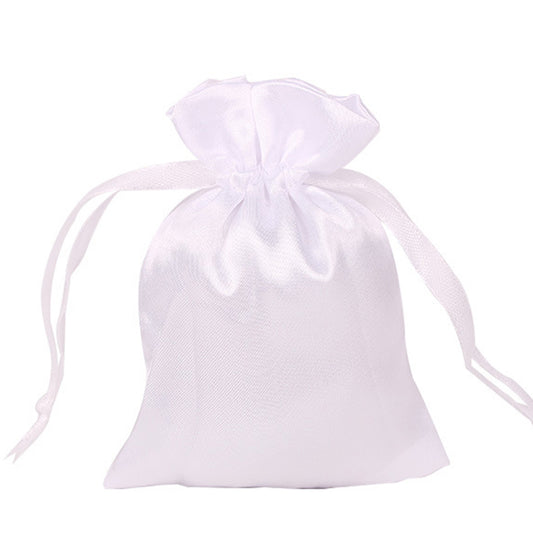 jewelry pouch - 50 Pink Champagne Satin Pouch JP1534-LP front view