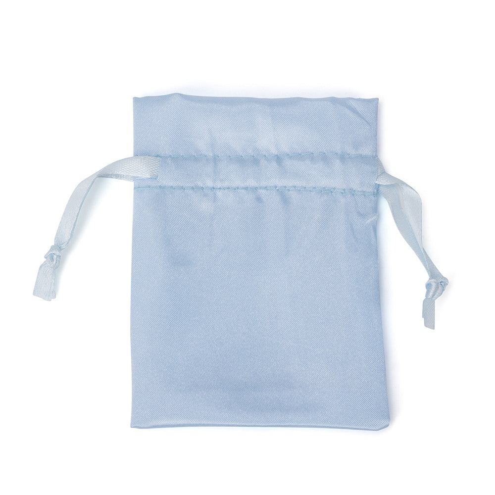 jewelry pouch - 50pcs Green Champagne Satin Pouches Bags Bag JP012-SA-BK detail view