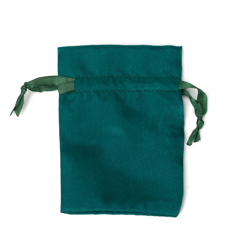 jewelry pouch - 50pcs Green Champagne Satin Pouches Bags Bag JP012-SA-BK product view 08