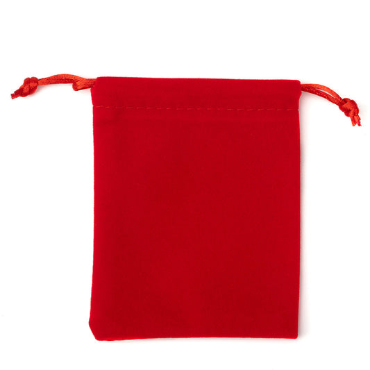 jewelry pouch - 50 Blue Brown Velvet Pouches Bags Pouch JP016-V-R S open view
