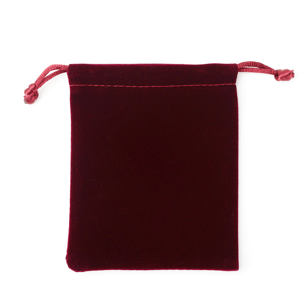 jewelry pouch - 50 Blue Brown Velvet Pouches Bags Pouch JP016-V-R S product view 06