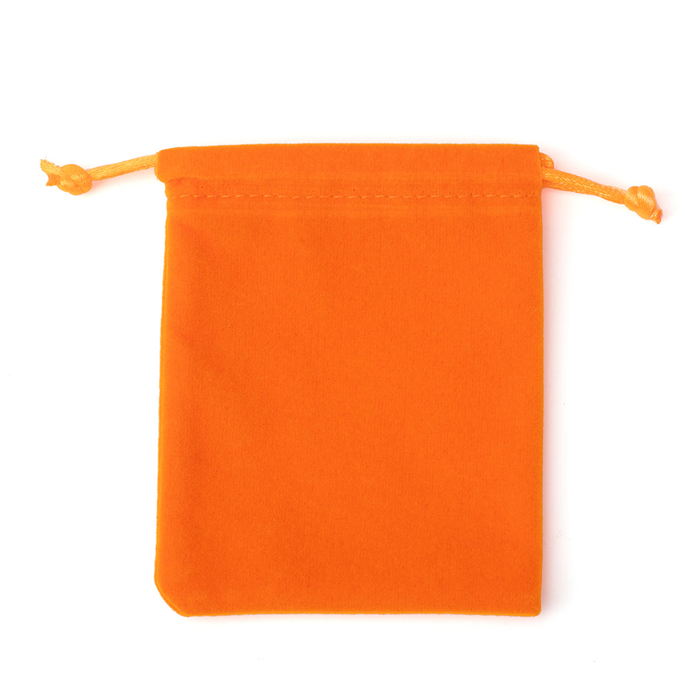 jewelry pouch - 50 Blue Brown Velvet Pouches Bags Pouch JP016-V-R S product view 09
