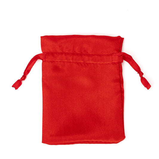 jewelry pouch - 50 Red Satin Pouch JP1534-RR front view