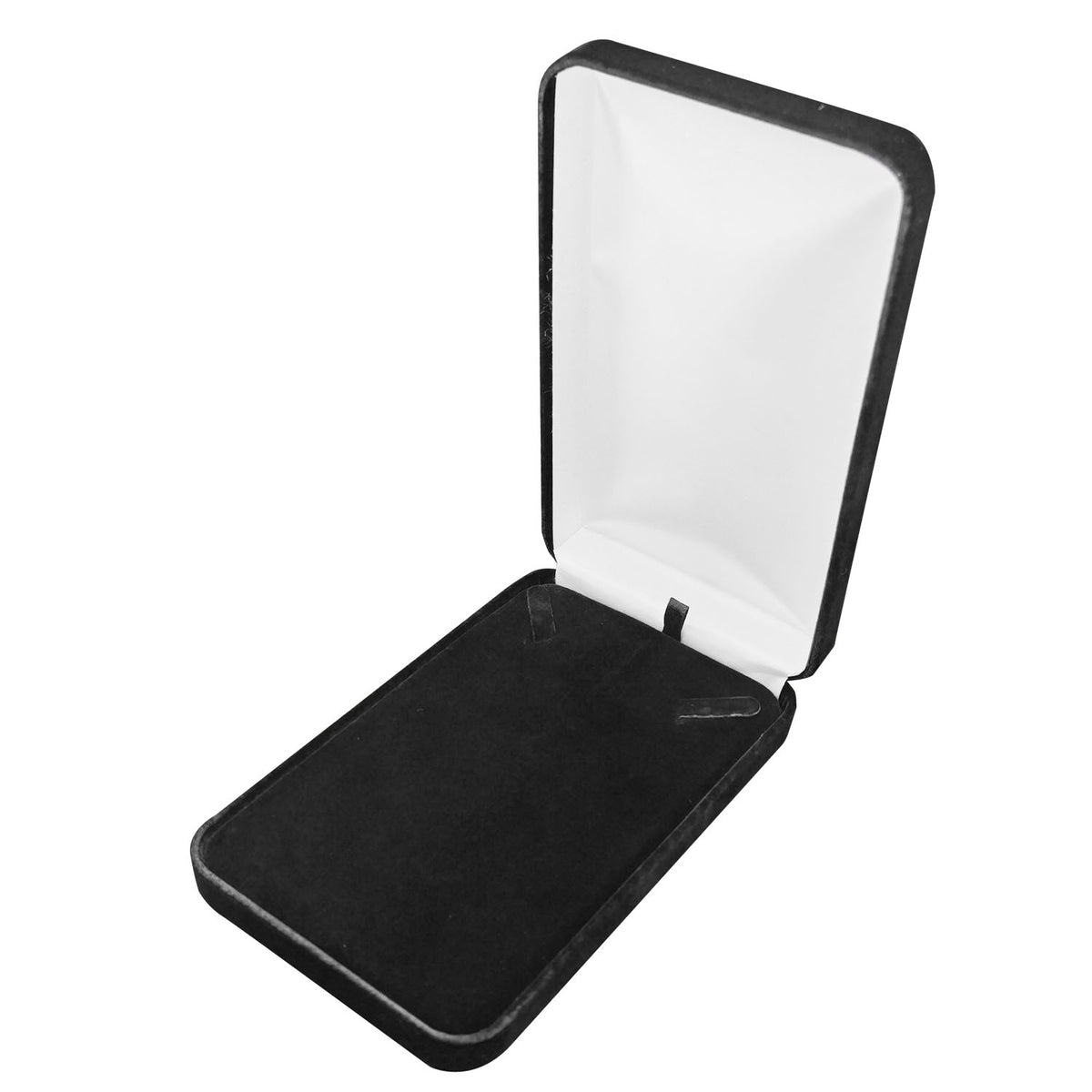 necklace box - 6pcs Black Velvet Necklace Boxes YN7-BK side view