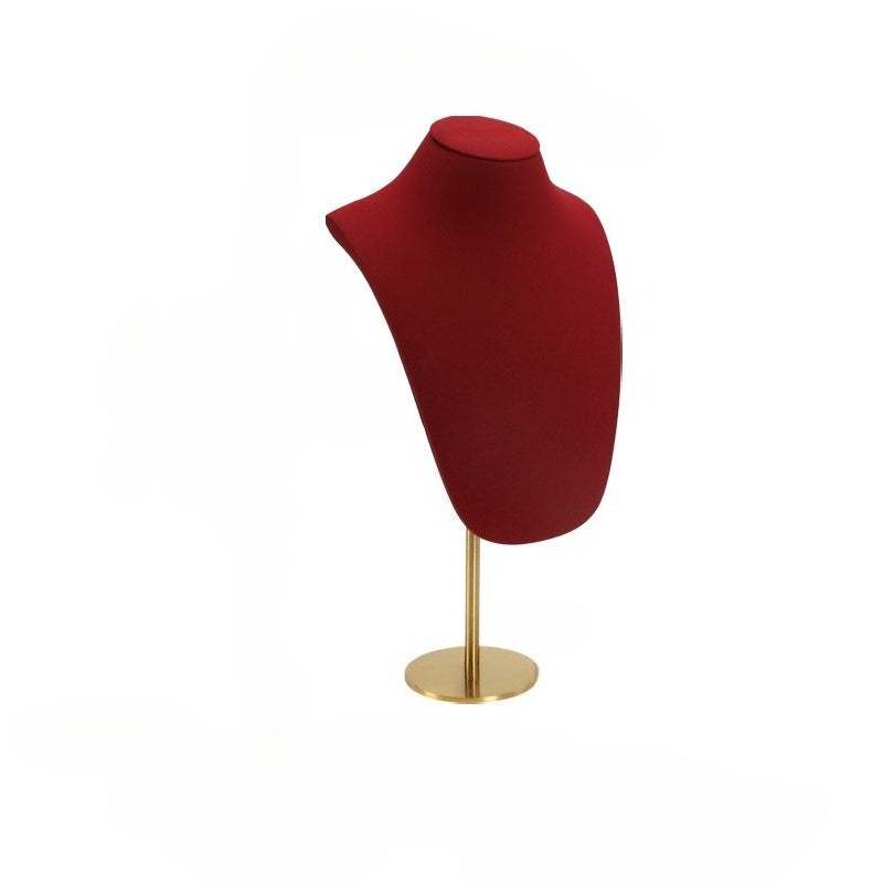 necklace display - Velvet Necklace Bust Display Stand C02599 side view