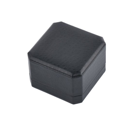 pendant box - 12pcs Black Leather PU Pendant Boxes Display LB04P-BK W open view