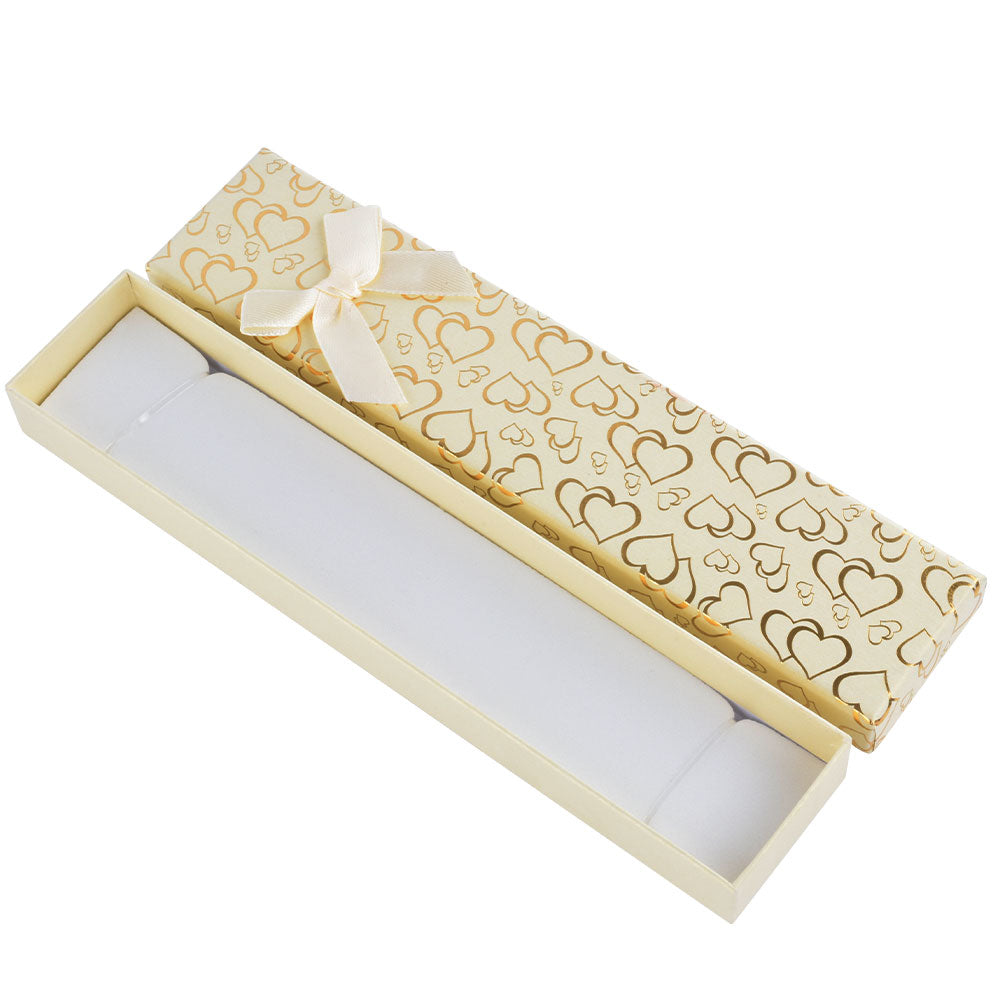 pendant box and bracelet box - 12pcs Gold Pendant Bracelet Boxes B15-82-MX2 side view