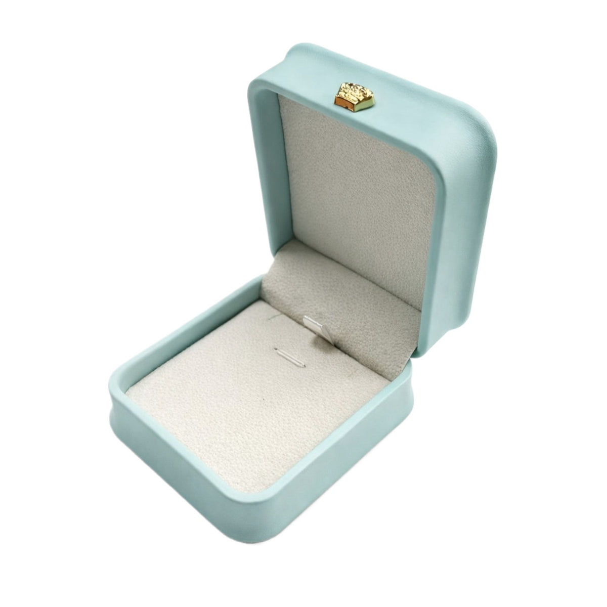 pendant box - 12 Blue Pendant Boxes P016-P1C-LB W front view