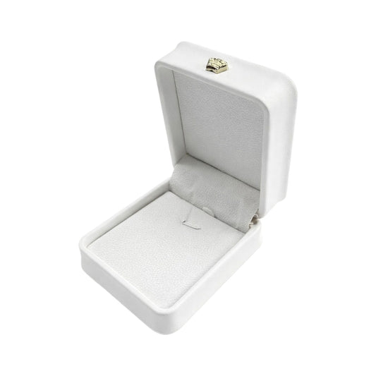 pendant box - 12 White Pendant Boxes P016-P1C-W W front view