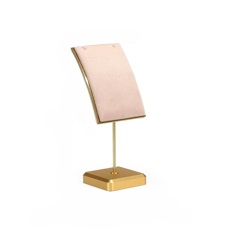 pendant display and necklace display - Metal Necklace Pendant Display Stand C01065 side view