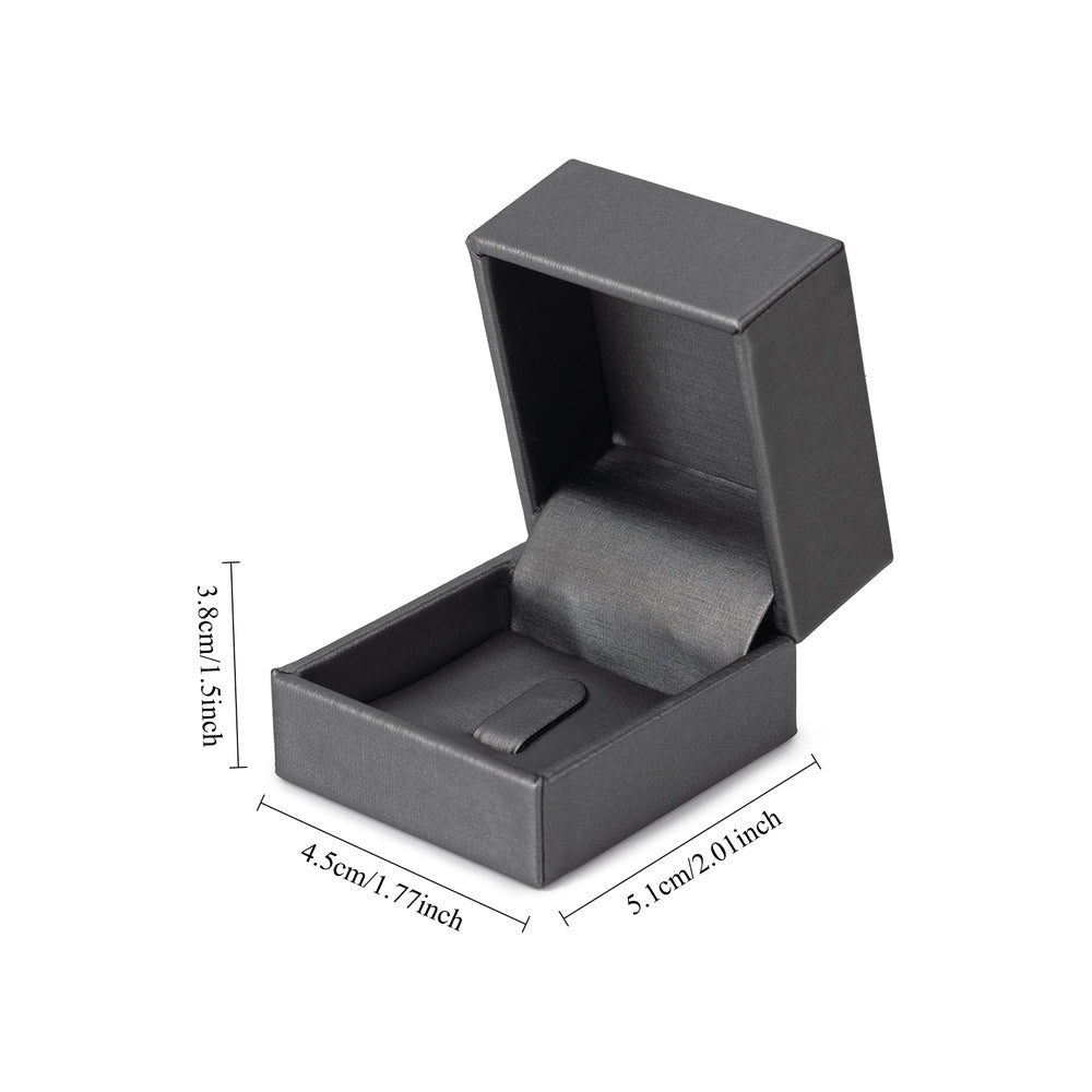 24pcs Gray PU Ring Boxes Display - product view 3