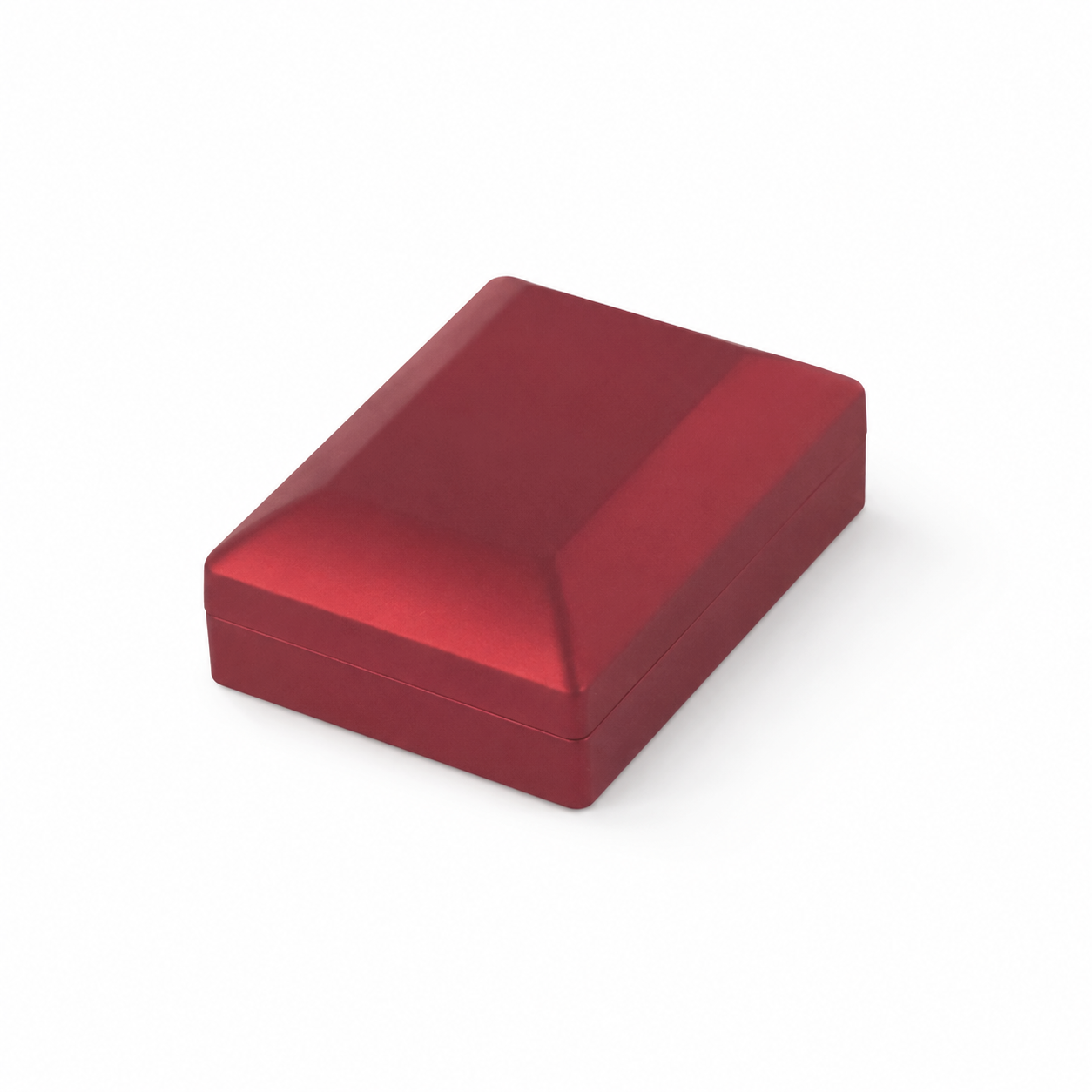 Red LED Necklace Box with Black Interior for Pendant Presentation