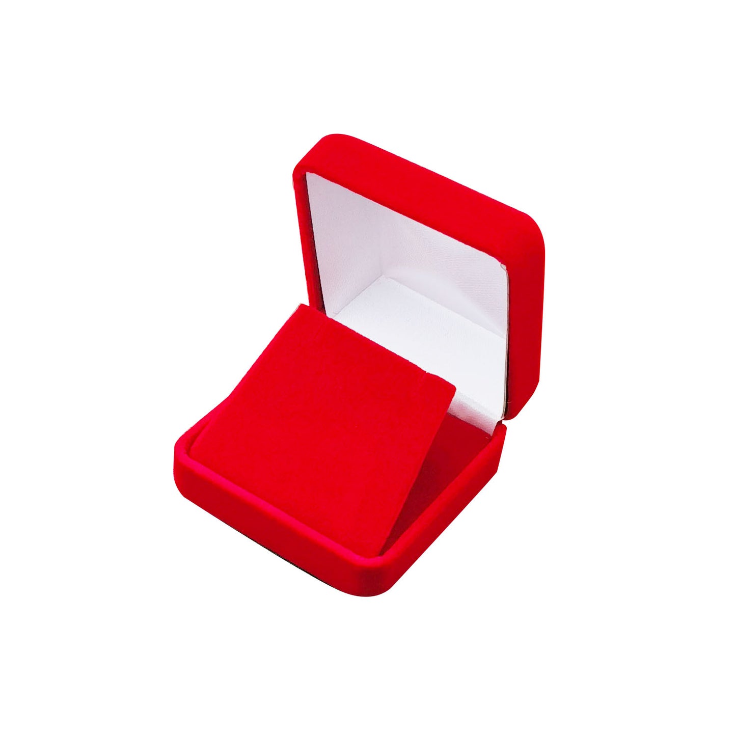 Red Square Velvet Pendant Boxes, product view 3