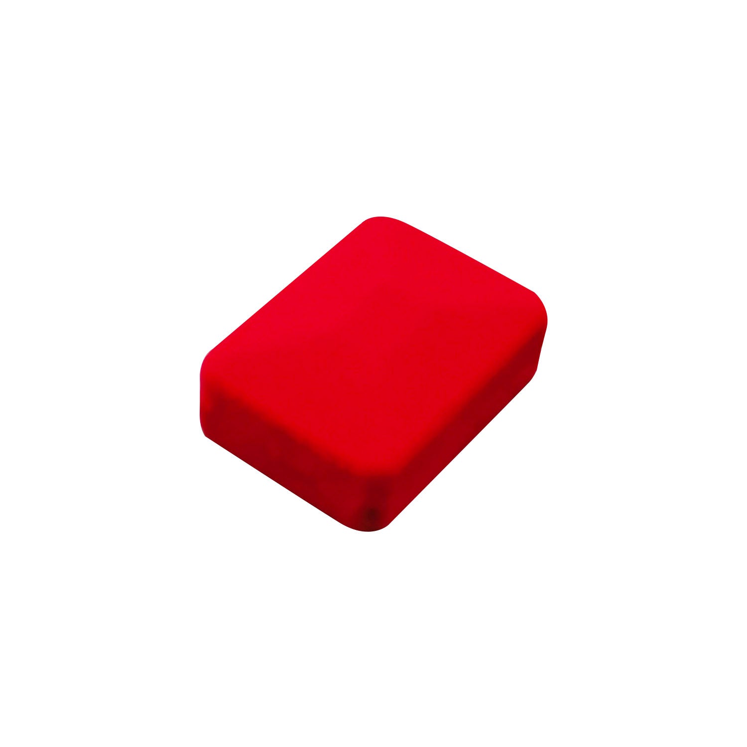 Red velvet pendant box, closed view