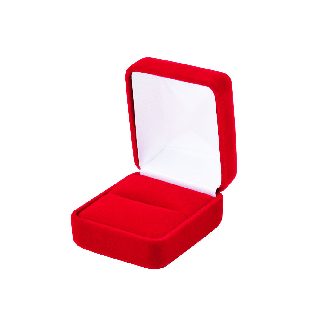 Red Velvet Ring Boxes, product view 2