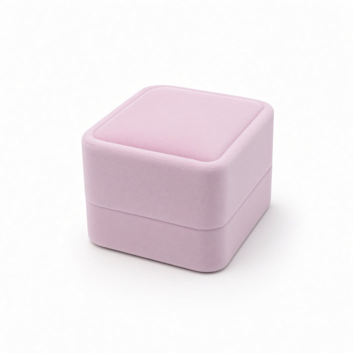 ring box - 20PCS Pink Velvet Ring Boxes for Wedding V37R-P open view