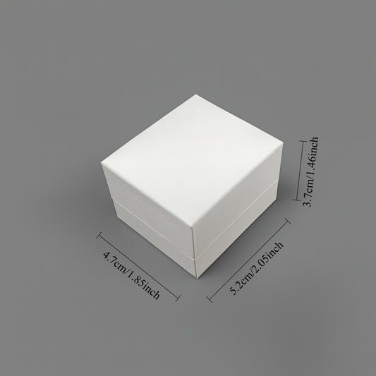 ring box - 24pcs White Ring Boxes L066-R-W GR open view