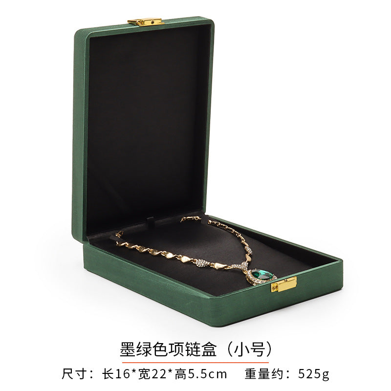 ring box and earring box and necklace box - Black Metal Box Ring Earrings Necklace C00284 product view 13