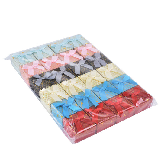 ring box - 24pcs Gold Cardboard Ring Boxes B15-22-MX1 open view