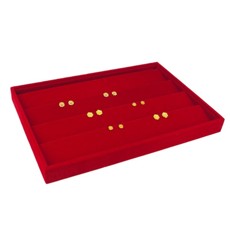 ring box and necklace box - Red Gold Tray Box Necklace Ring C00016 product view 17