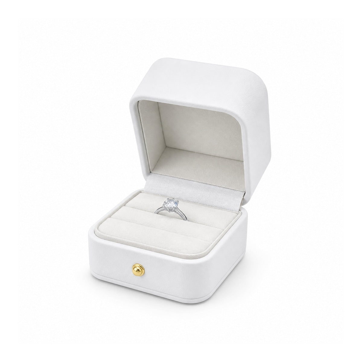 ring box - PU Ring Box P12R-W W front view