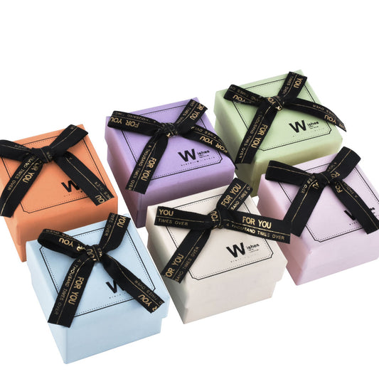 ring box - 24pcs Cardboard Ring Boxes B15-22-MX7 front view