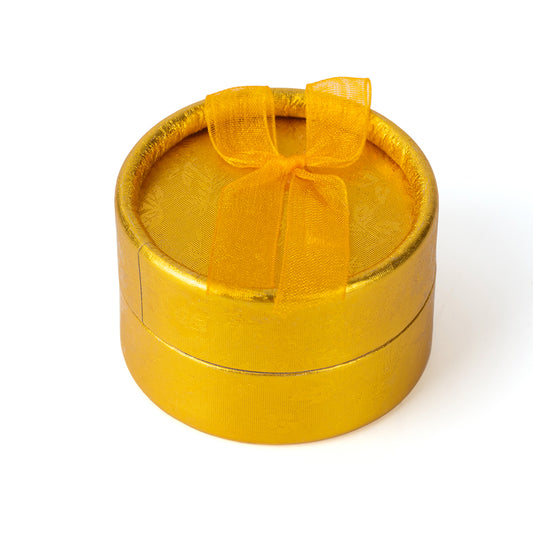 ring box - 30pcs Gold Cardboard Organza Ring Boxes B1422-GL W GL open view