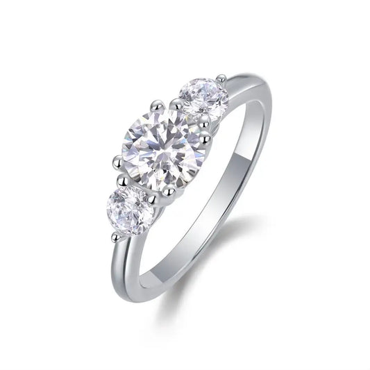 ring box and sterling silver jewelry - 925 Silver White Ring Box SLM0114R-White-6 front view