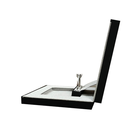 ring box - 48pcs Ring Box PL022R-BK GR open view