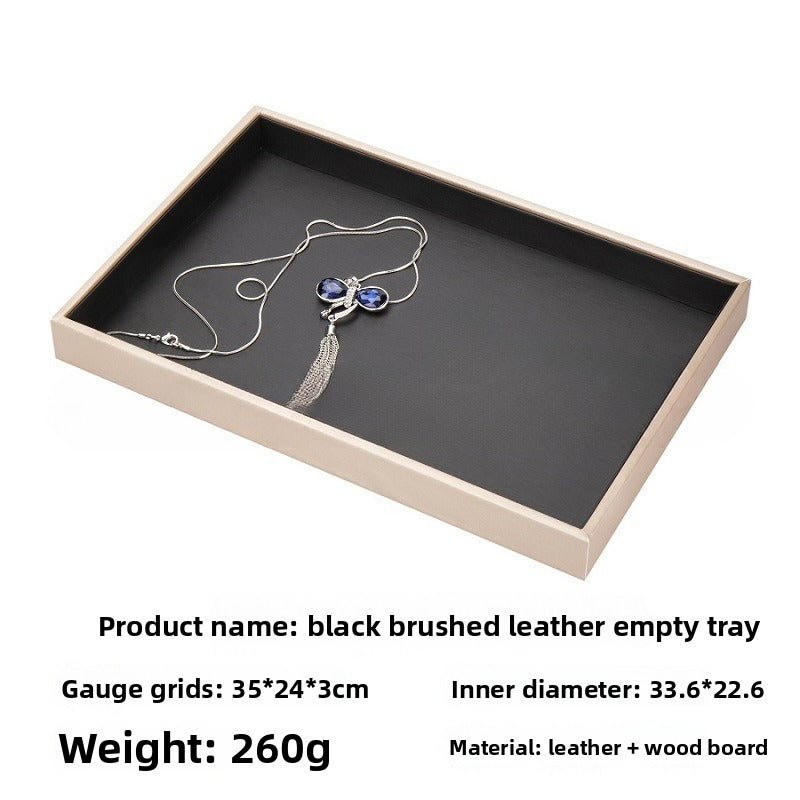 ring display and bracelet display and necklace display - Leather Tray Necklace Ring Bracelet DC0002 product view 23