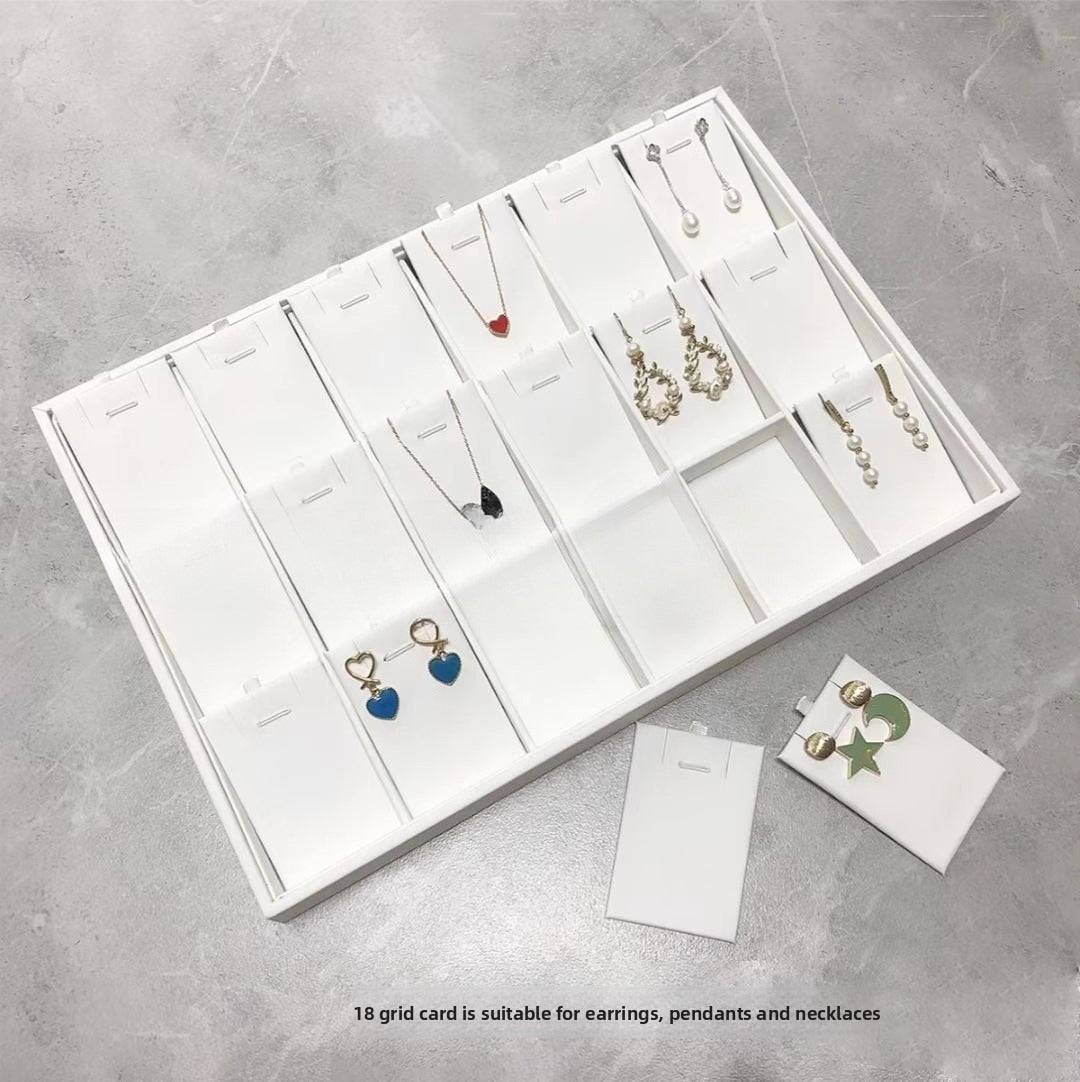 ring display and bracelet display and necklace display - Leather Tray Necklace Ring Bracelet DC0002 product view 25