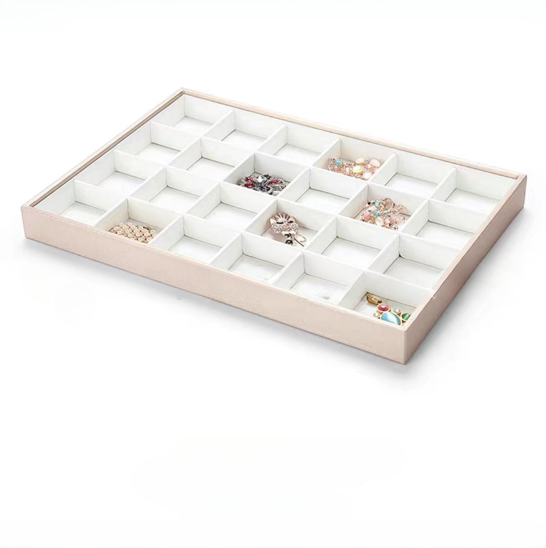 ring display and bracelet display and necklace display - Leather Tray Necklace Ring Bracelet DC0002 product view 05