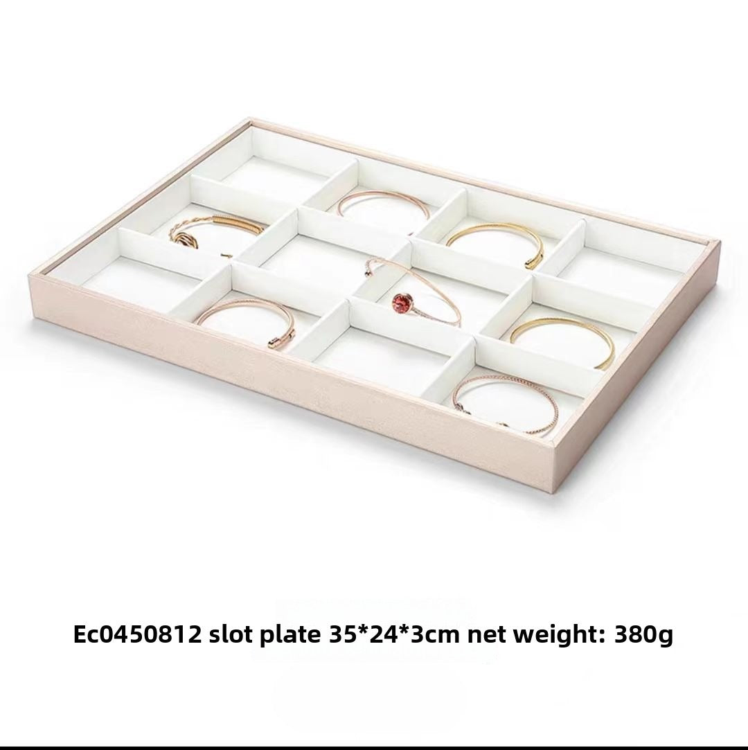 ring display and bracelet display and necklace display - Leather Tray Necklace Ring Bracelet DC0002 product view 08